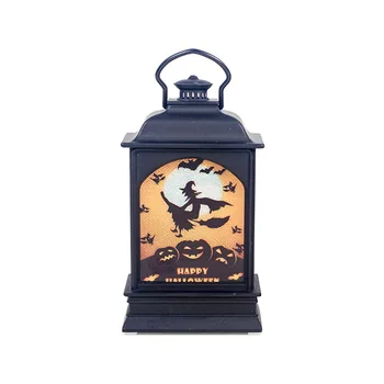 

Wind Lamp Battery Powered Spooky Pumpkin Hanging Painted Halloween Decoration Party Atmosphere Night Light Pendant Lantern Home