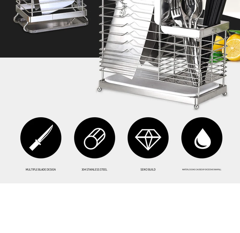 Stainless steel knife holder kitchen tool12