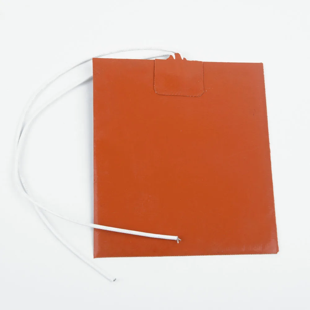 12V DC 12W 100*120mm Silicone Orange Heater Pad Flexible Waterproof For 3D Printer Heated Bed Heating Mat ► Photo 2/6