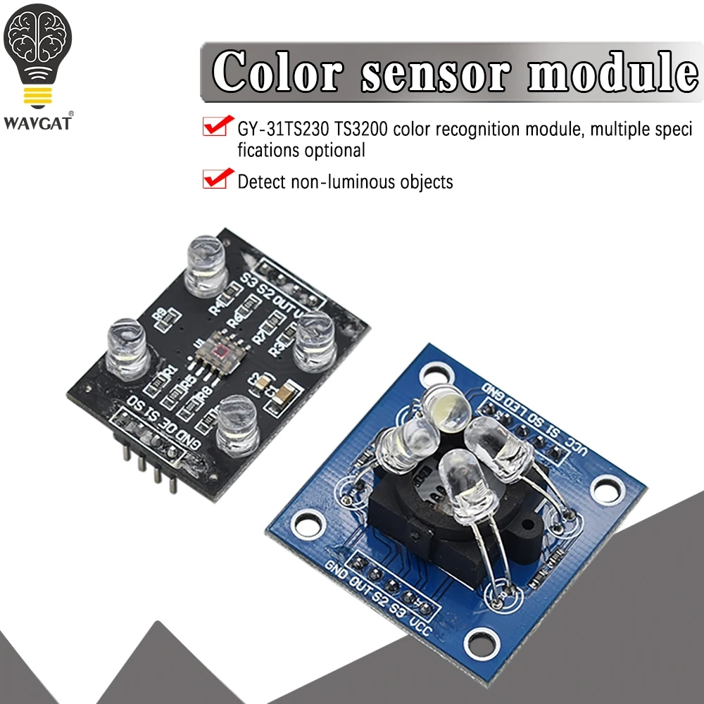 GY 31 TCS3200 модуль детектора распознавание цвета сенсор аксессуары для MCU Arduino TCS230
