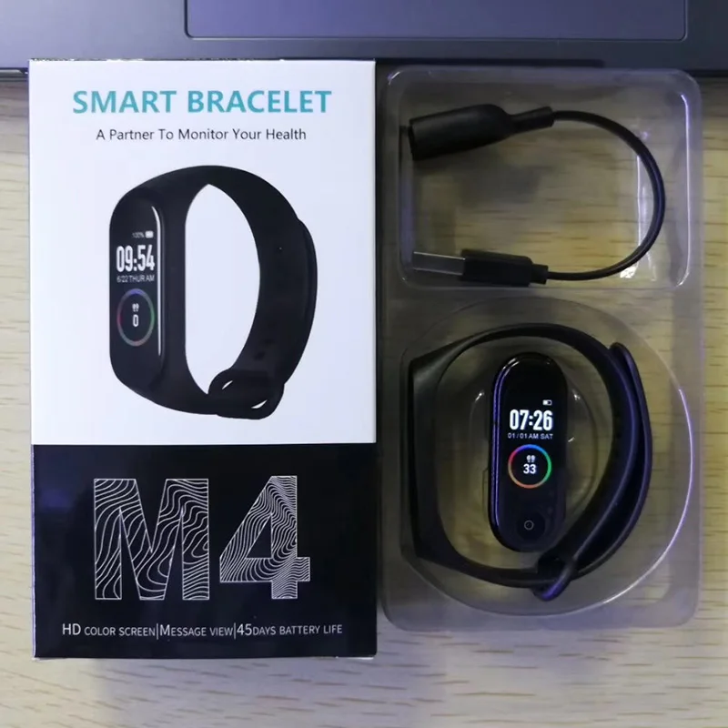 2 шт./лот M4 браслет Smartband спортивный браслет часы монитор сердечного ритма фитнес трекер активности кровяное давление Android Ios Спорт