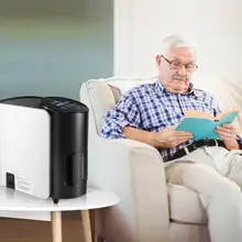 1-7L/min Adjustable Oxygen Concentrator Machine Portable Oxygen Generator Making Without Battery HomeAir Purifier AC 110V Y-101W