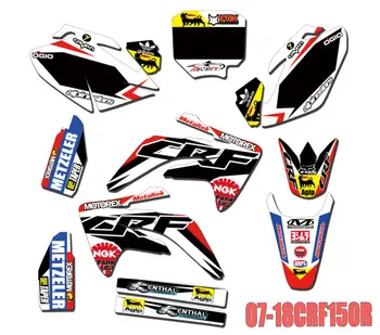 

Motocorss MX Dirtbike Graphics Stickers Kit Decals For Honda CRF150R 2007-2018