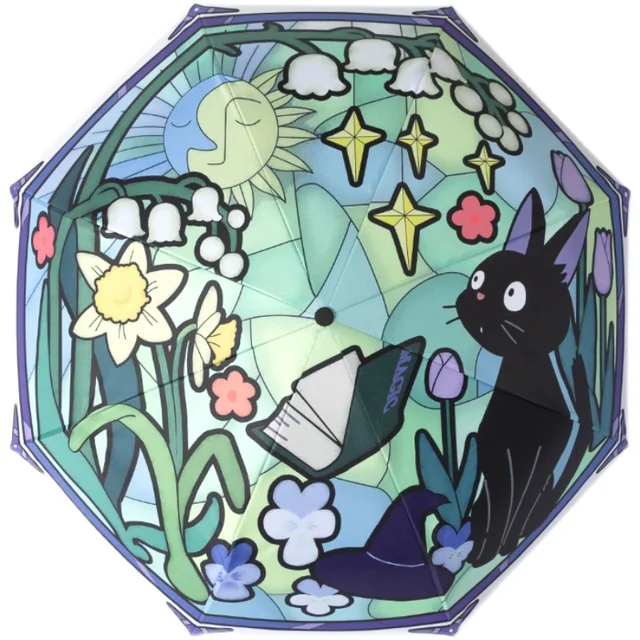 Teljes Automatikus Esernyő Nők Macska Szélálló Fényvédő Uv -Védelem Összecsukható Eső Lányok Vízálló Paraguák