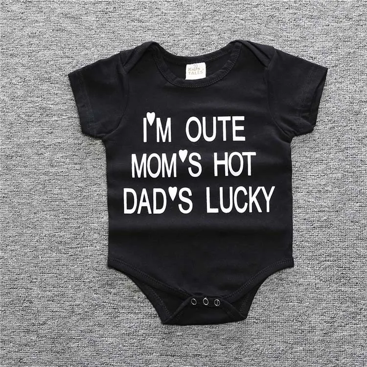 

2019 Autumn Baby INS Celebrity Inspired MEN'S Bag Lettered One-piece Triangle Romper Cotton Short Sleeved Crawling Clothes Child