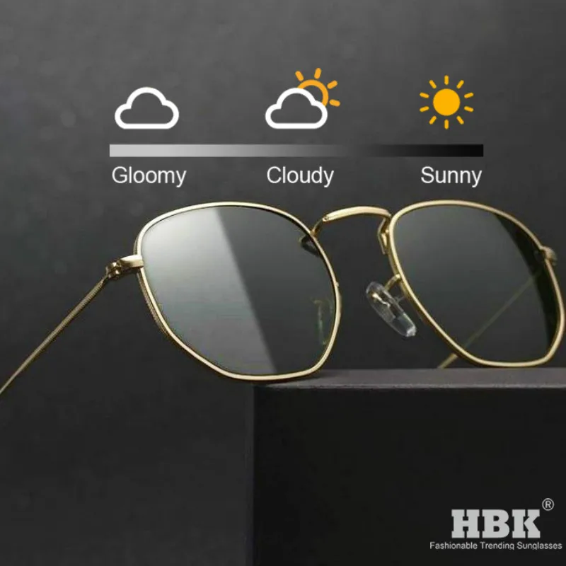 Солнцезащитные очки HBK шестигранные для мужчин и женщин поляризационные