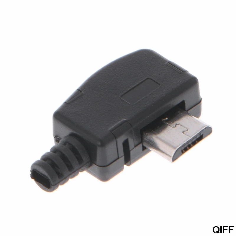 Прямая поставка и 10 Sets5 контактный прямоугольный разъем Micro USB штекер комплект с черной крышкой припоя Jack Aug. 16