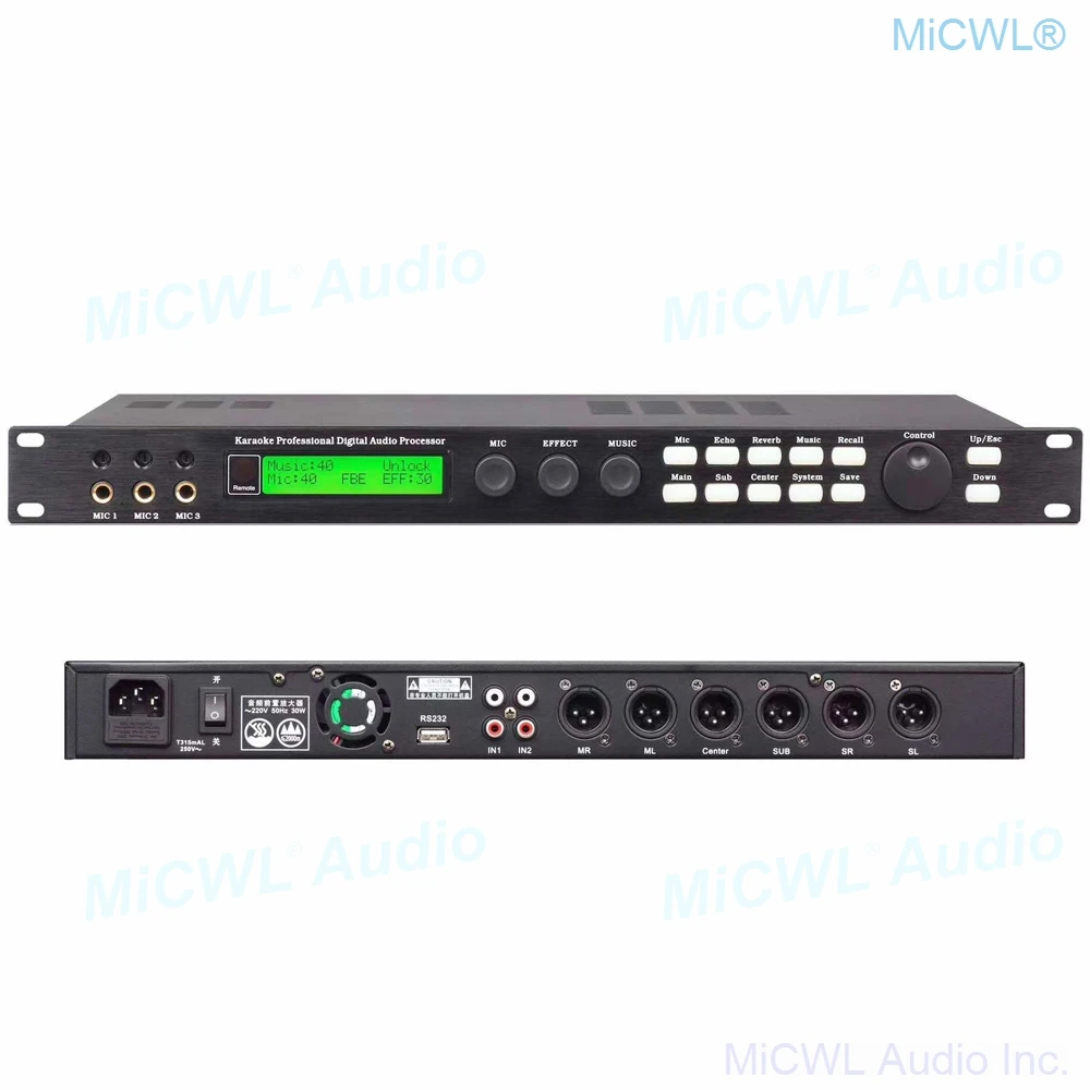 3 Channel Microphone input Karaoke Professional