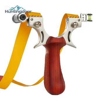 

Laser Slingshot Stainless Steel Catapult Sandalwood Hunting Accessories Outdoor Shooting Practice Games Rubber Band Magnet ball