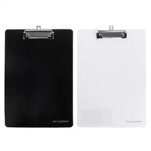 1pc A4 Clipboard Writing Pad File Folder Document Holders for School Office Stationery Random Color ezone cartoon a4 print clipboard kawaii clip paper writing pad candy color file folder school office stationery clip supplies