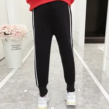 Детская одежда для девочек; зимние брюки для девочек; Новинка года; Стильные Детские гимнастические брюки для больших мальчиков; модные утепленные брюки