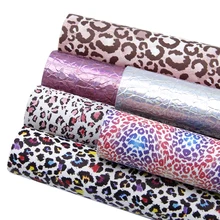 6 шт./компл. 20*34 см Спорт Футбол Леопард искусственная Синтетическая кожа набор фабричное кружево HairBow сумки, 1Yc7416