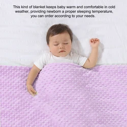 Baby Blanket & Swaddling Newborn Thermal Soft Fleece Blanket Winter Solid Bedding Set Cotton Quilt Infant Bedding Swaddle Wrap