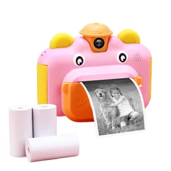 Appareil Photo pour enfants, impression instantanée, HD 1080P, jouet avec carte de 32 go, caméra vidéo classique de Projection 