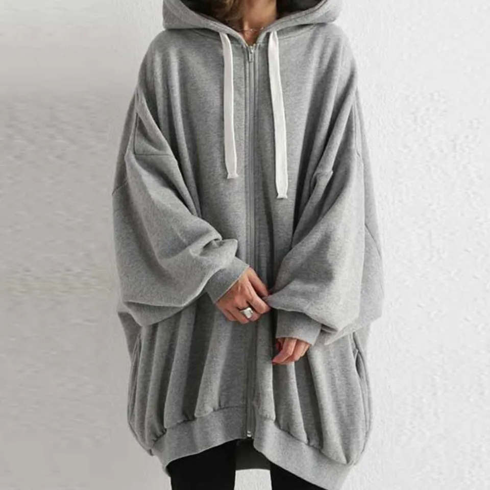 oversized zip up sweater