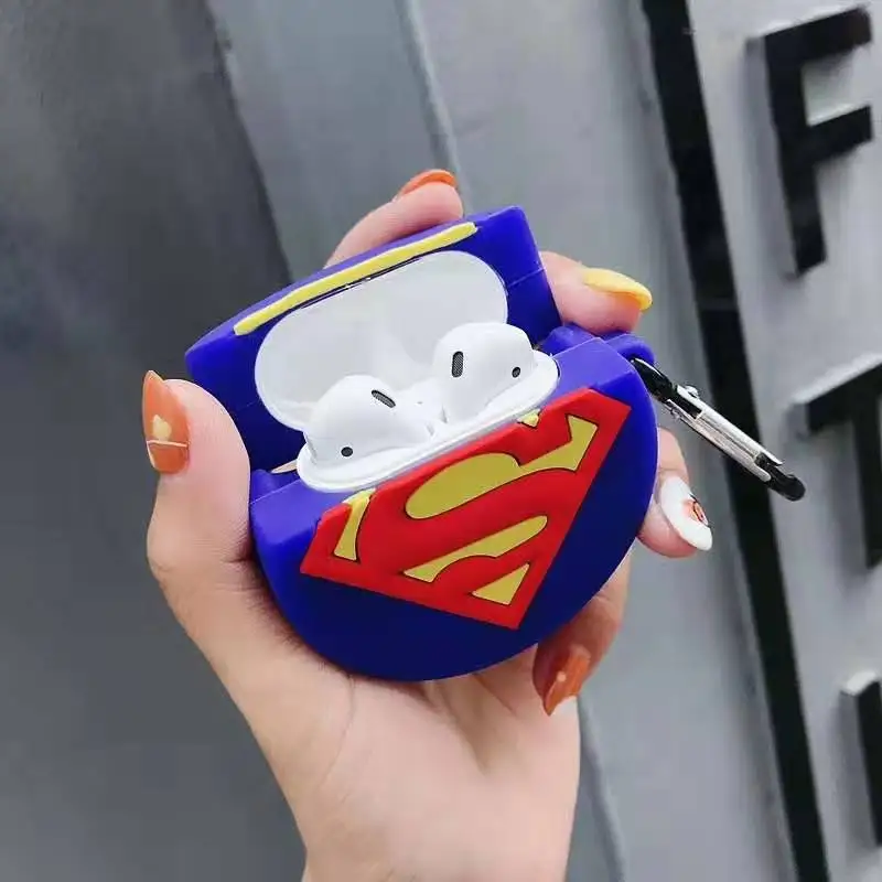 Коробка для наушников Марвел Железный человек Airpods силиконовая коробка 2 1