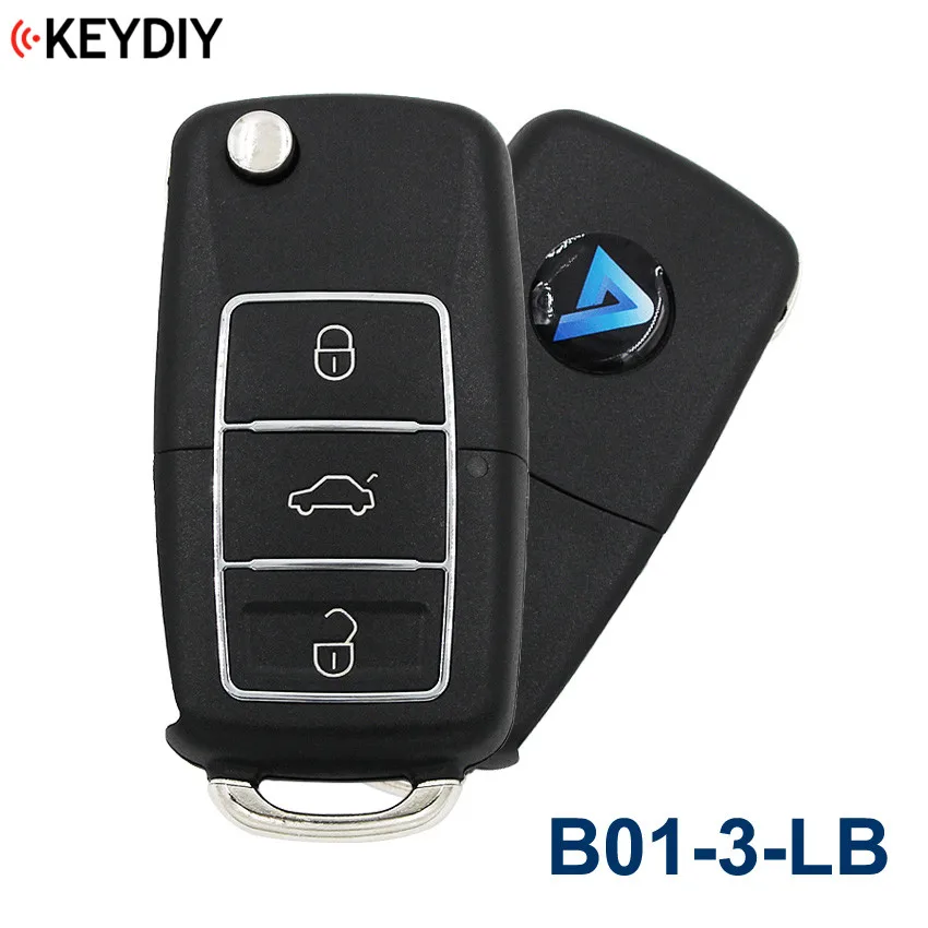 Оригинальный 3 кнопки Универсальный KEYDIY B01 LB роскошный стиль Черный пульт