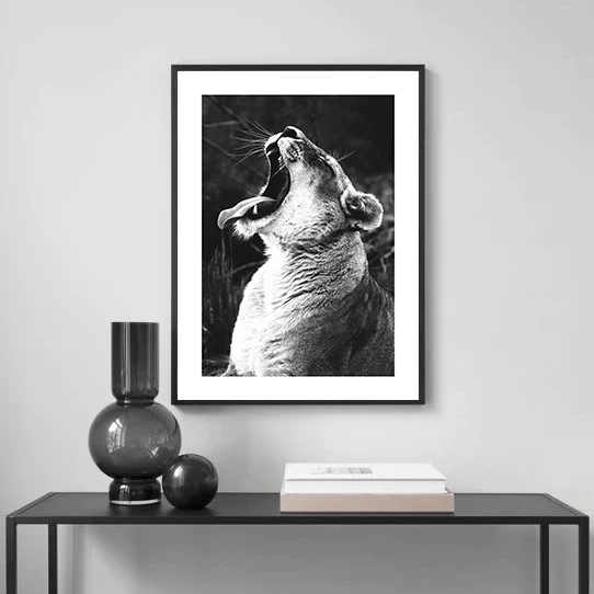 Nordic Black and White Marine Photography Art Print – Sexy Nude Women