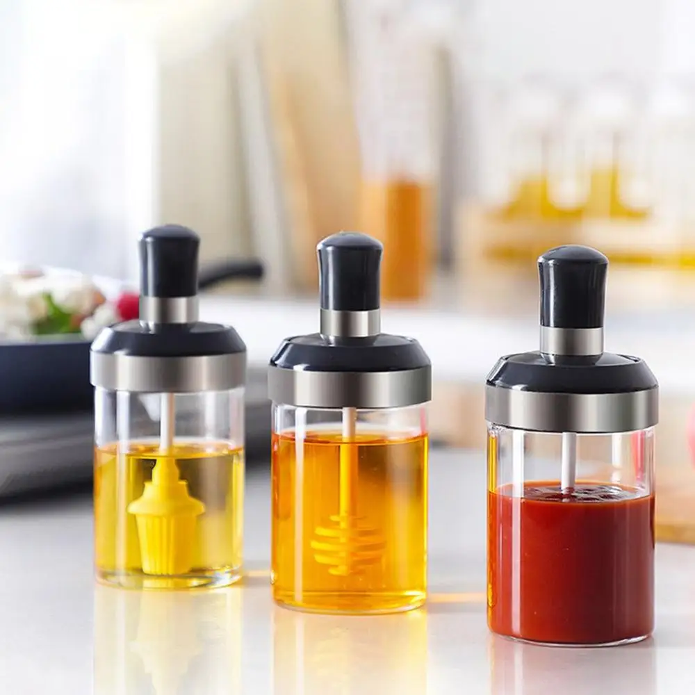 

Glass Seasoning Box Home Seasoning Bottle Kitchen Salt Shaker Seasoning Box Set Kitchen Seasoning