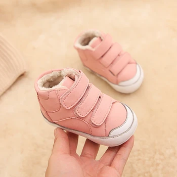 

Dolakids New winter cow-skin boots for boys and girls with soft sole for babies and toddlers cotton boots with fleece for warmth