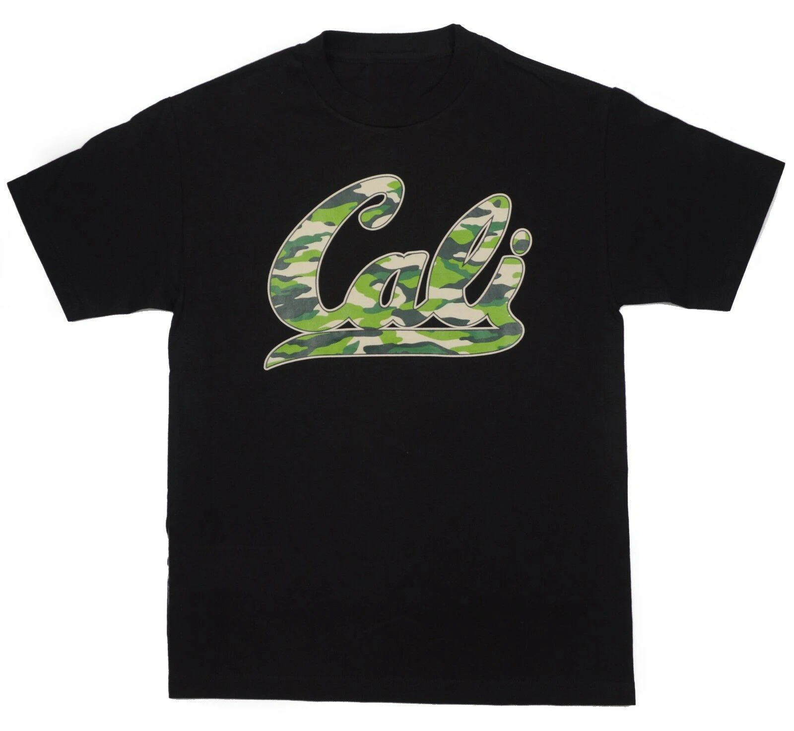 California T-Shirt Black Camouflage Camo Cali Republic Star BABA Anime Tshirt Pulp Fiction |