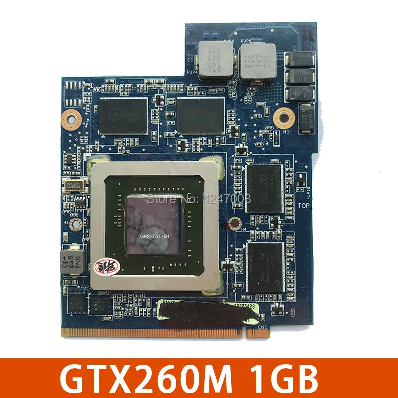 69N0FHV11B02 01 GTX 260M GTX260M G92 751 B1 DDR3 1 ГБ VGA Видео Графическая карта для ASUS G51J G61J G60J G60VX G51VX