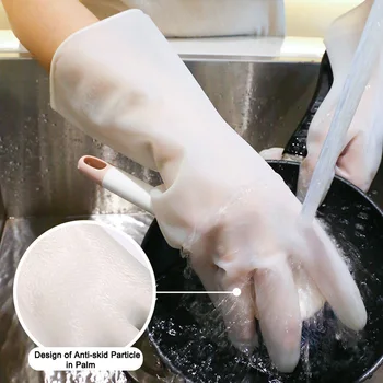 

Long Sleeve Dish Washing Gloves for Protect hands Waterproof Rubber Latex Durable Gloves Kitchen Cleaning Household Chores-35