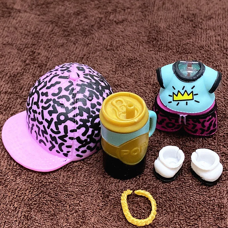L.O.L. SURPRISE 1 Set Original Clothes Shoes Bottles Accessories Dress Suit for LOL 8 cm Big Sister Dolls Unicorn Outfit Kid Toy 17