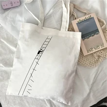 Холщовая Сумка Для Покупок Сумка-тоут текст Сделай Сам ежедневное использование пользовательский принт Логотип эко многоразовая утилизация иллюстрация искусство