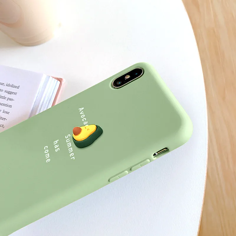 Мультяшный 3D фруктовый авокадо персик банан чехол для телефона для Xiao mi Red mi Note 8 7 Pro mi 9 CC9 CC9e A3 Мягкий ТПУ, конфетный силиконовый чехол