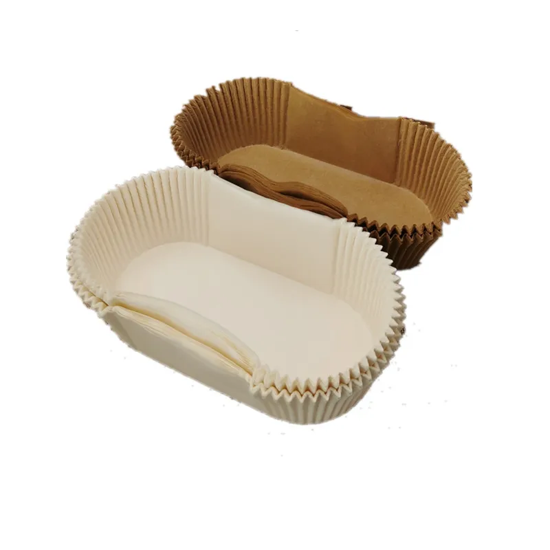 40PCS Disposable Oval Eclair Liners Loaf Liners Bread Cupcake Oilproof Paper For Muffins Cupcakes Mini Snack Kitchen Tool