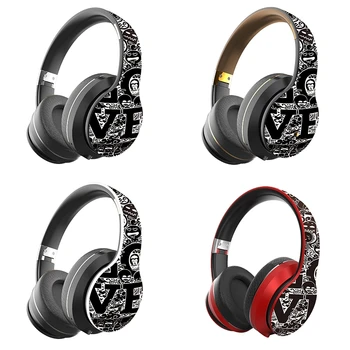 

Head Wearing Bluetooth Headset Folding Portable Graffiti Wireless Headphone Supports TF Card for Mobile Phone Computer Tablet