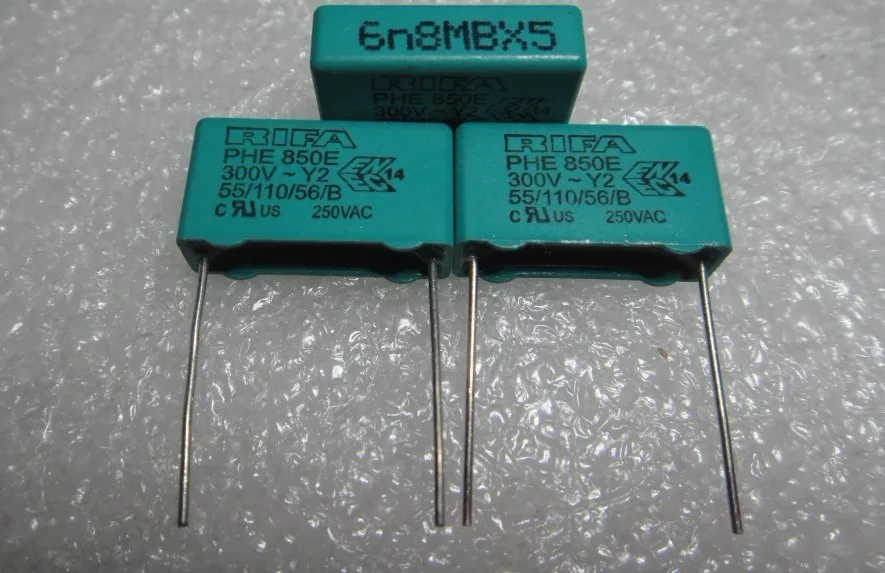 50 шт. RIFA PHE850 серии 0,0068 мкФ/300Vac(6.8NF 6800pf 682) пленочный конденсатор