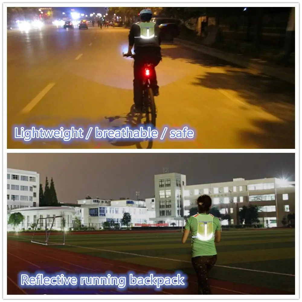 HobbyLane Outdoor Adjustable Safety Protection High Visibility Reflective Vest Gear Stripe Jacket Night Run Cycling Vest Hot