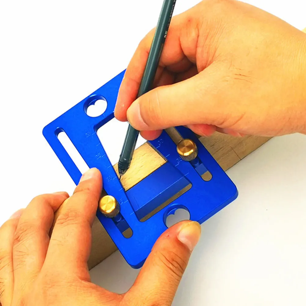 

Dovetail Marker Aluminum Alloy Tool Home Scale DIY Woodworking Useful Carpentry Guide Template Hand Cut Measuring Marking Gauge