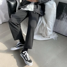 Плюс бархатные плотные брюки мужские модные однотонные повседневные брюки мужские уличные свободные прямые брюки в стиле хип-хоп мужские M-2XL