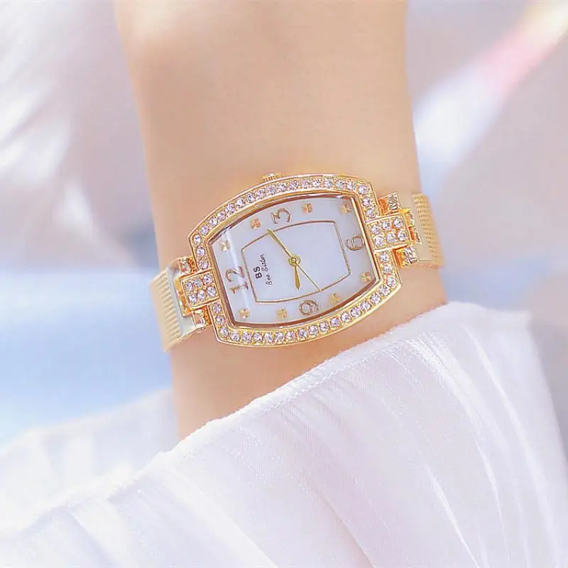 

Watches For Women Layies Watches Women's Quartz Full Diamond Square Watch Feminine Fashion Dress Accessories Time 2020 Hot Sale