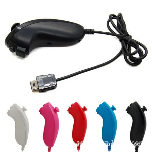 

WiiU/WII Nunchuk Controller Wii Curved Handle Wii Chicken Legs Handle Wii Left Hand Remote Control Wii Game Handle
