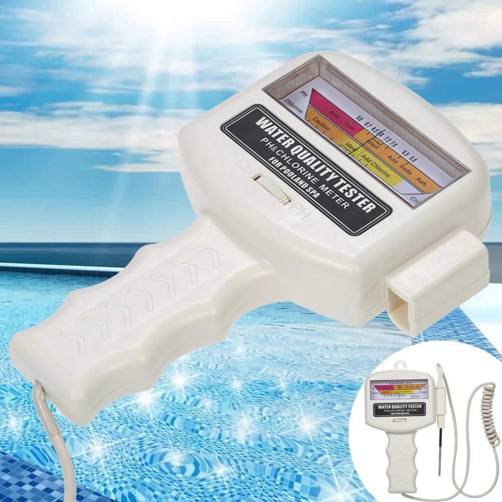 

Digital Pool Aquarium Spa Water Quality PH Cl2 Chlorine Level Meter Tester