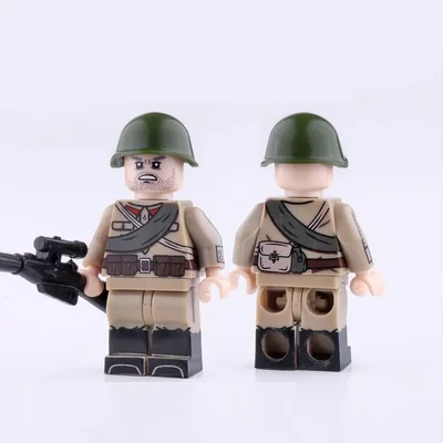 WW2 советские солдаты пистолет мини фигурки части военного оружия аксессуары playmobil город кирпичи строительный блок оригинальные игрушки - Цвет: Цвет: желтый