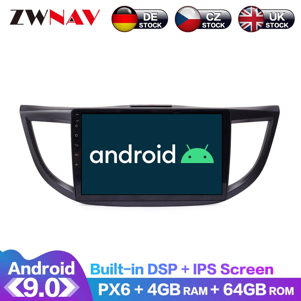 

Android 9.0 4+64G DSP Radio Car DVD Player GPS navigation For HONDA CRV 2012-2015 Head Unit Multimedia Tape Recorder