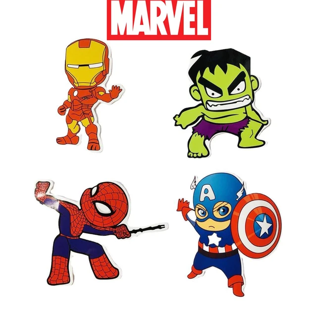 Hasbro Marvel Cartoon Sticker Stampa Iron Man Spiderman Captain America Hulk Stickers Aliexpress