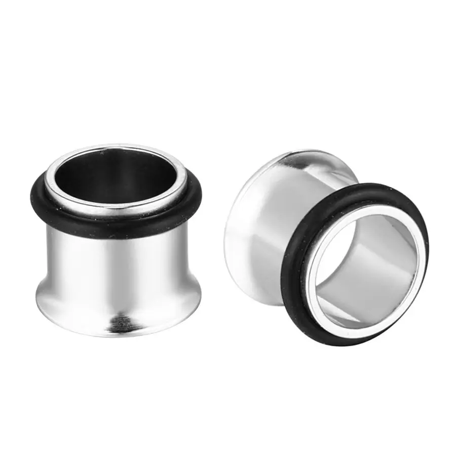 2pcs/lot ocel ucho dužina tunel woblery eloxovaná aniž nitka dvojitý plápolající dutý lodní šroub earlet měřidla expandér piercing šperků