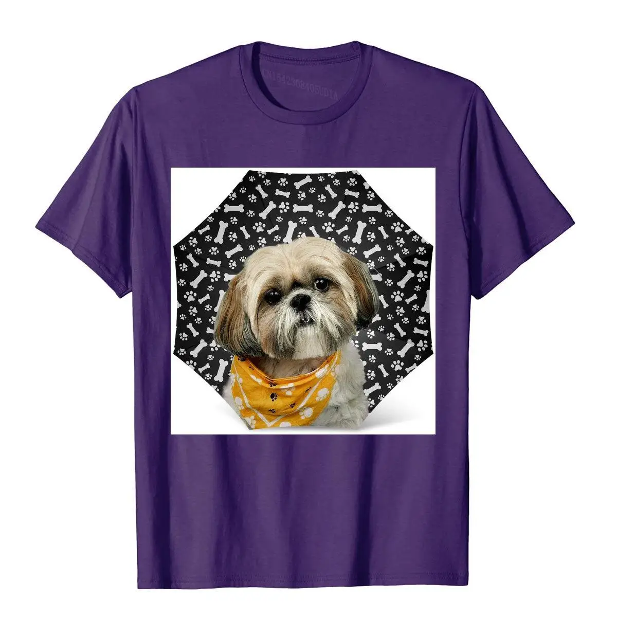 Shih Tzu Dog Print Umbrella - Windproof Travel Folding Golf Umbrella - Best Dog Mom Gifts__B6368purple