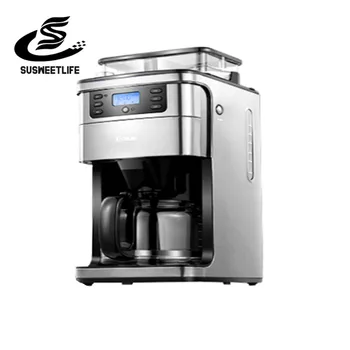 

Coffee machine grinding integrated household full-automatic small instant grinding belt grinding American drip coffee pot