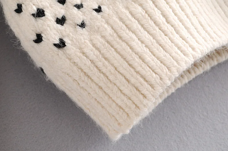 Мода Za женские свитера стильный галстук-бабочка украшение о-образный вырез Повседневный длинный рукав свободный вязаный пуловер свитер джемпер Топы