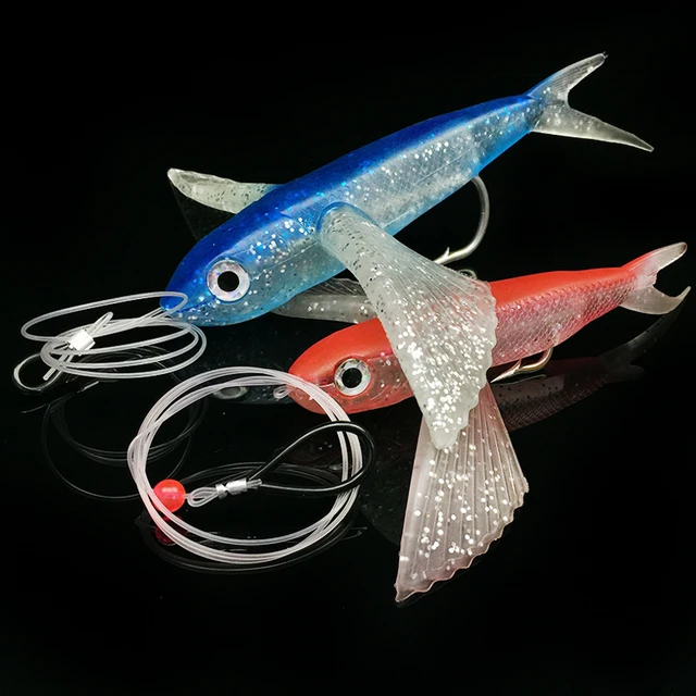Fly Fish Roeflying Fish Lure With Hooks - 17cm Soft Bait For Sea