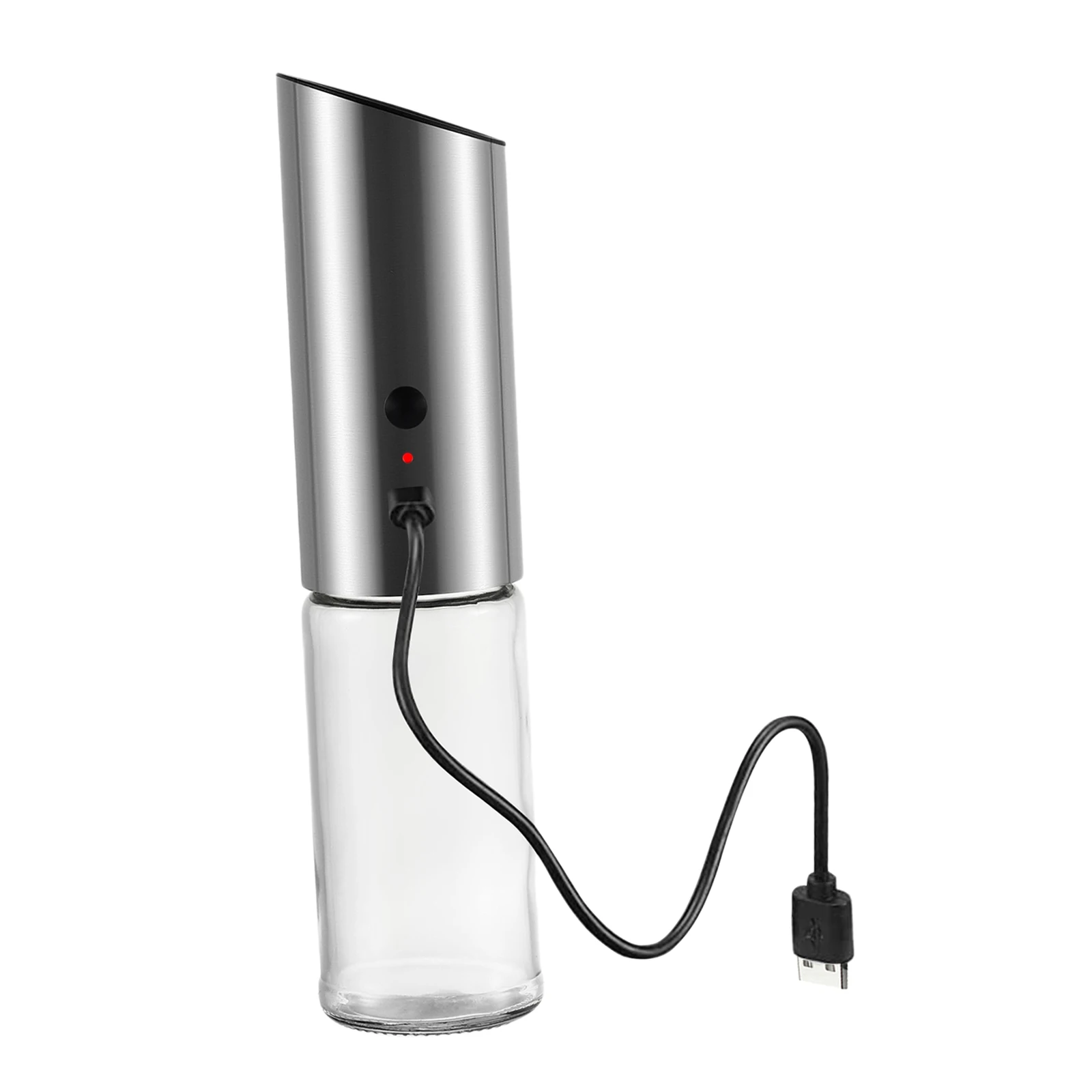 

Stainless Steel Salt Pepper Grinder Pepper Shakers Automatic Gravity Mill Salt Mill Rechargeable Refillable