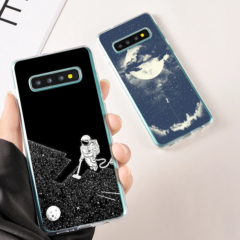 

Funny Space Astronaut Soft TPU Phone Case for Samsung Galaxy J510 710 J5 J7 Prime J7 Cases Silicone Protective Sky Back Cover