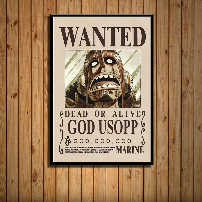 Один кусок Luffy Wanted плакат Классический Япония Аниме Борьба Горячая искусство холст живопись плакат настенный Декор для дома - Цвет: 3